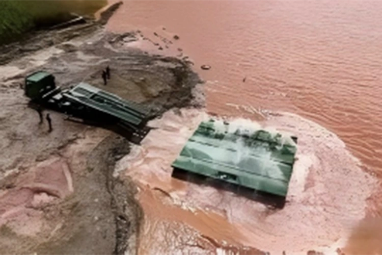 Pont rapidement mis en place